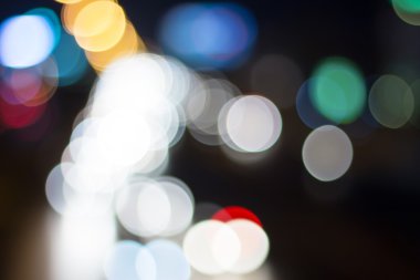 abstract background of focus bokeh lights