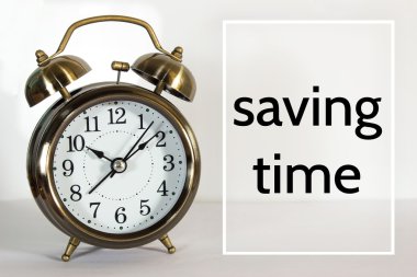 saati, saat arka plan üzerinde mesaj / saat kavramı