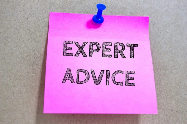 Text EXPERT ADVICE on paper — Stock Photo, Image