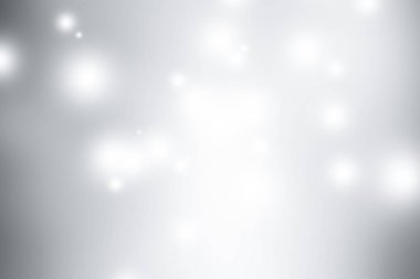 Beyaz bulanık arkaplan. Bokeh Noel 'i güzel, parlak Noel ışıklarını bulanıklaştırdı