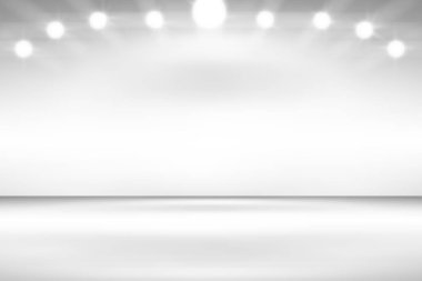 empty white room with light background