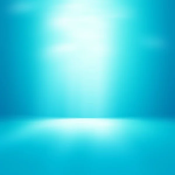 Світло-блакитний градієнт абстрактний фон. Порожня кімната для відображення продукту — стокове фото