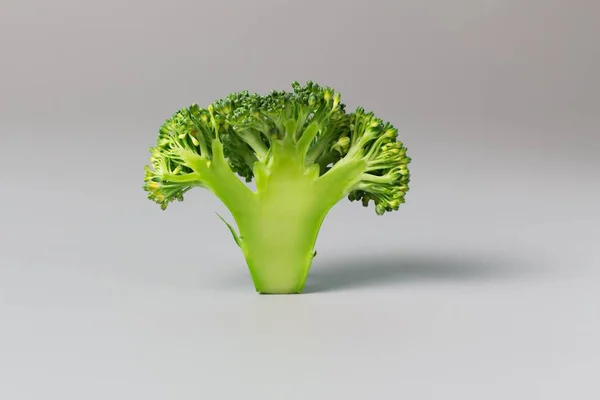 Beyaz Arkaplanda Taze Yeşil Brokoli — Stok fotoğraf