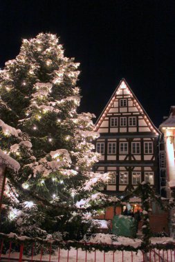 Swabian Gmund, Almanya - 18 Aralık 2010 Noel Pazarı