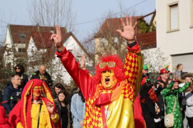 Donzdorf, Germany- March 03, 2019: traditional carnival processi