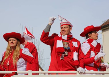 Donzdorf, Germany- March 03, 2019: traditional carnival processi