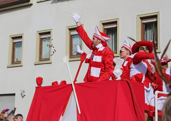 Donzdorf, Germany- March 03, 2019: traditional carnival processi — Stock Photo, Image