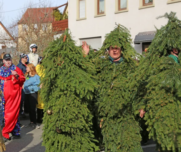 Donzdorf, Germania- 03 marzo 2019: tradizionali processi di carnevale — Foto Stock