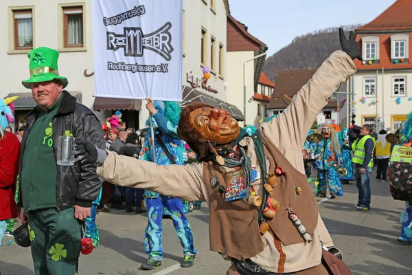 Donzdorf, Germany- March 03, 2019: traditional carnival processi — Stock Photo, Image