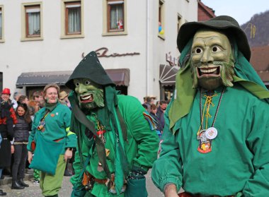 Donzdorf, Germany- March 03, 2019: traditional carnival processi