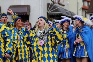 Donzdorf, Germany- March 03, 2019: traditional carnival processi