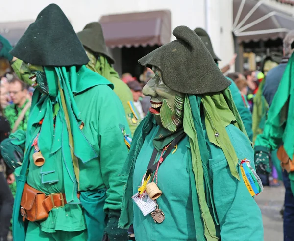 Donzdorf, Alemanha - 03 de março de 2019: processo tradicional de carnaval — Fotografia de Stock