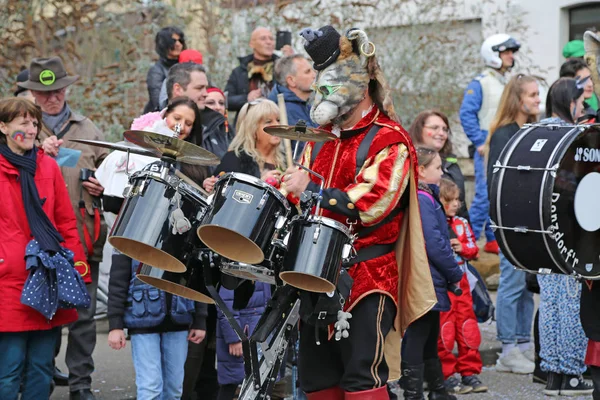 Донцдорф, Германия - 03 марта 2019 года: традиционный карнавальный процесс — стоковое фото