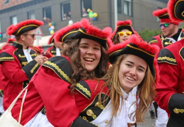Donzdorf, Germany- March 03, 2019: traditional festive carnival procession
