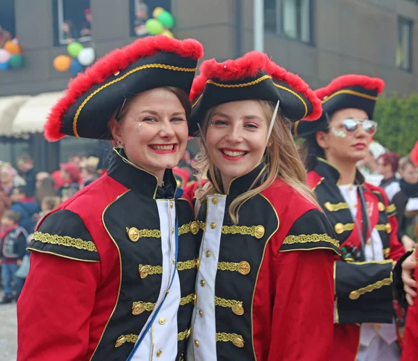 Donzdorf, Germany- March 03, 2019: traditional festive carnival procession