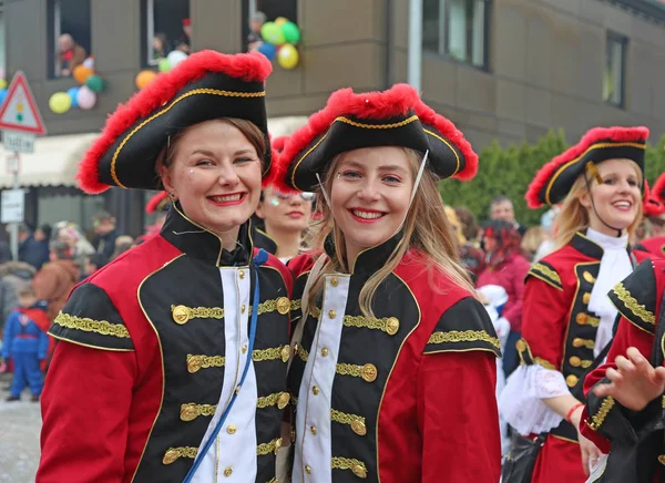 Donzdorf, Germany- March 03, 2019: traditional festive carnival procession