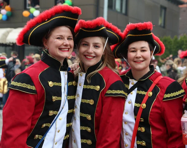 Donzdorf, Germany- March 03, 2019: traditional festive carnival procession