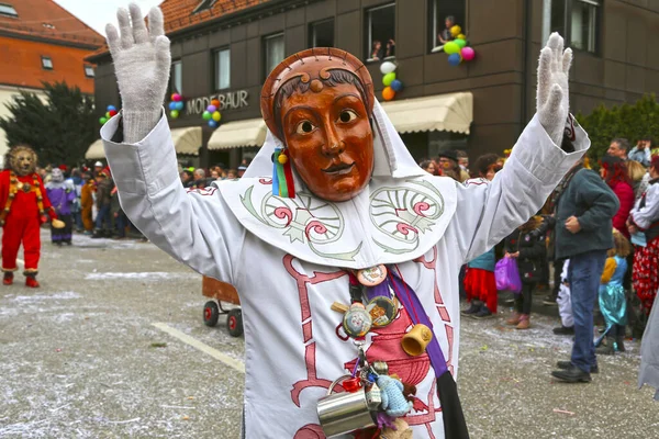 Donzdorf Saksa Maaliskuu 2019 Perinteinen Juhlallinen Karnevaali Kulkue — kuvapankkivalokuva