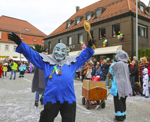 Donzdorf Germania Marzo 2019 Tradizionale Processione Festiva Carnevale — Foto Stock