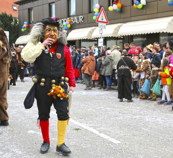 Donzdorf Germania Marzo 2019 Tradizionale Processione Festiva Carnevale — Foto Stock