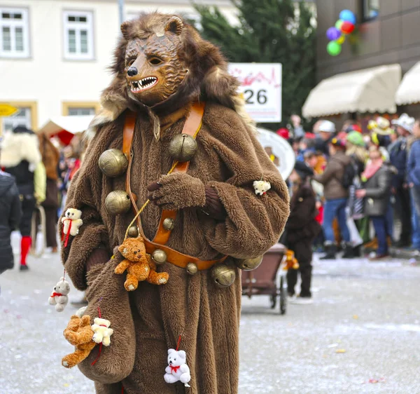 Donzdorf Alemania Marzo 2019 Tradicional Procesión Festiva Carnaval — Foto de Stock