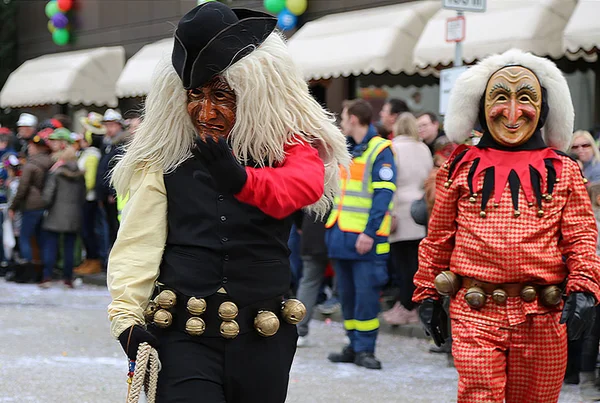 Донцдорф Германия Марта 2019 Года Традиционное Праздничное Карнавальное Шествие — стоковое фото