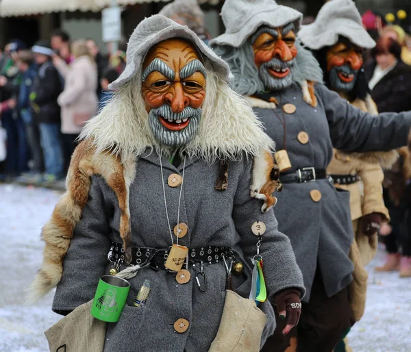 Donzdorf Allemagne Mars 2019 Procession Traditionnelle Carnaval Festif — Photo