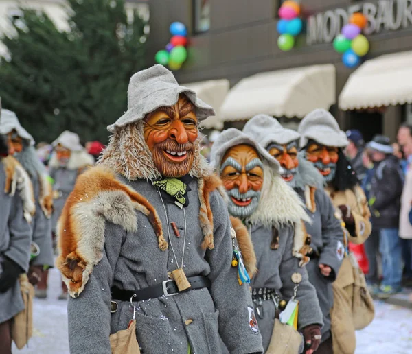 Donzdorf Alemania Marzo 2019 Tradicional Procesión Festiva Carnaval —  Fotos de Stock