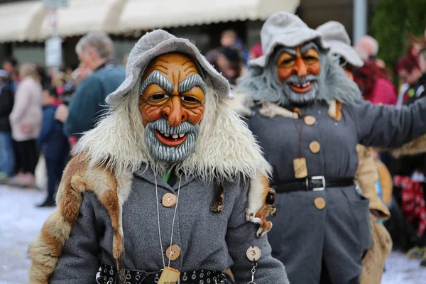 Donzdorf Allemagne Mars 2019 Procession Traditionnelle Carnaval Festif — Photo