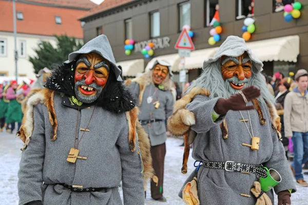 Donzdorf Γερμανία Μαρτίου 2019 Παραδοσιακή Εορταστική Πομπή Καρναβαλιού — Φωτογραφία Αρχείου