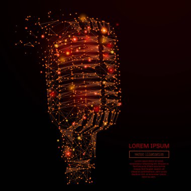 mikrofon düşük Poli yangın