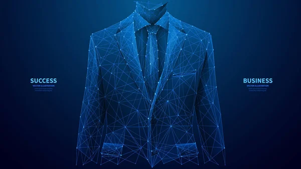 Un homme d'affaires dans un costume — Image vectorielle