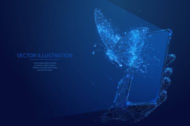 Abstract free internet or freelance work concept