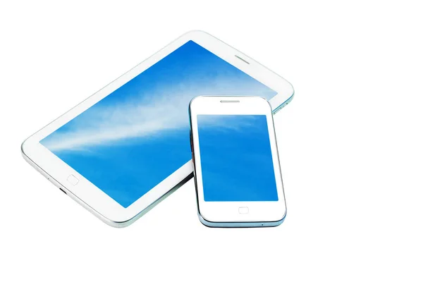 Teléfonos móviles sobre un fondo blanco . —  Fotos de Stock