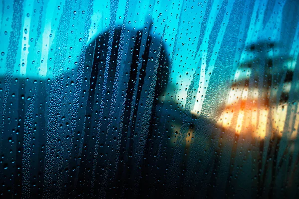 Droplets of mist on the glass. — Stock Photo, Image