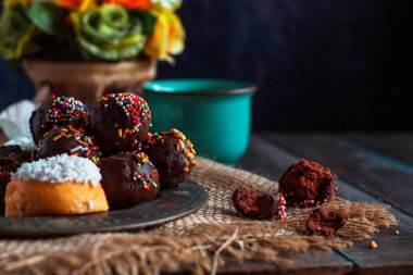 Çikolata tabağı tablo.