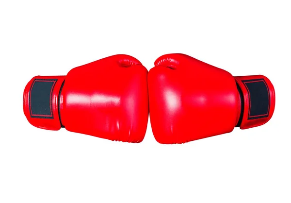 Gants de boxe sur fond blanc. — Photo