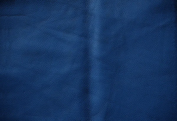 Surface of blue leather. — Stock Photo, Image