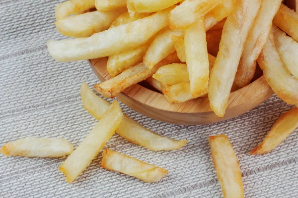 Patates kızartması ile Üstten Görünüm.