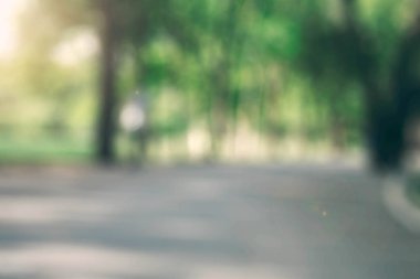 Geçit bulanık görüntüleri ile.