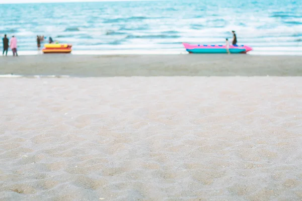 Vit sand på stranden. — Stockfoto