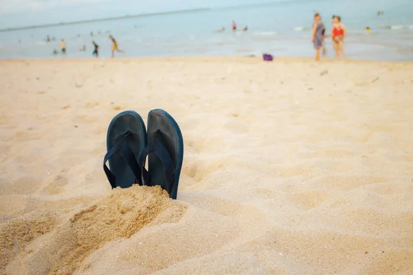 Sandalias Playa Mar — Foto de Stock