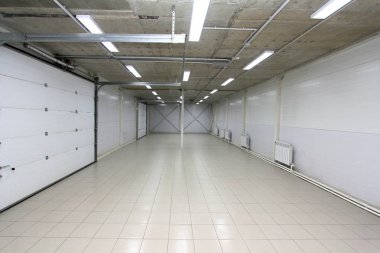 empty Parking garage underground interior  clipart