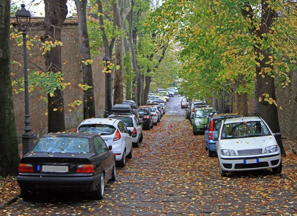 Strada a Trieste, la vista autunnale — Foto Stock