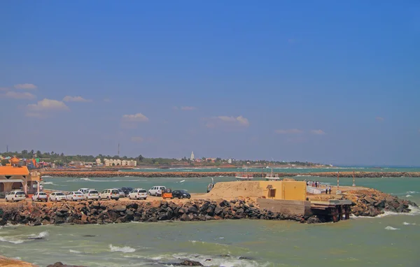 Vista à beira-mar em Kanyakumari — Fotografia de Stock