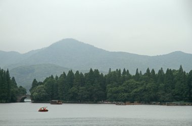 Batı Gölü Hangzhou gemilerde