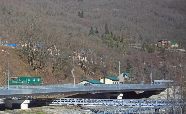 Weg von adler nach krasnaja poljana — Stockfoto