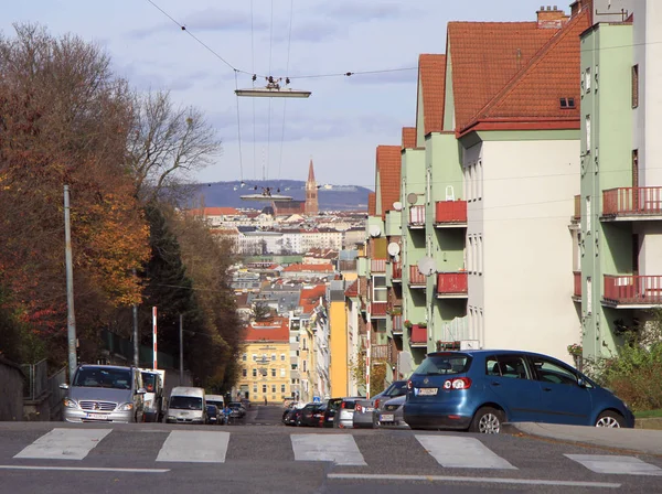 Rua com carros em Viena — Fotografia de Stock
