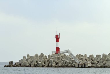 Deniz bağlantı noktası Sochi beton kıyı tahkimatı