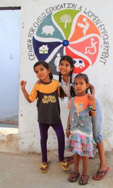 çocuklar için eğitim Jaipur, Hindistan merkezinde ziyaret